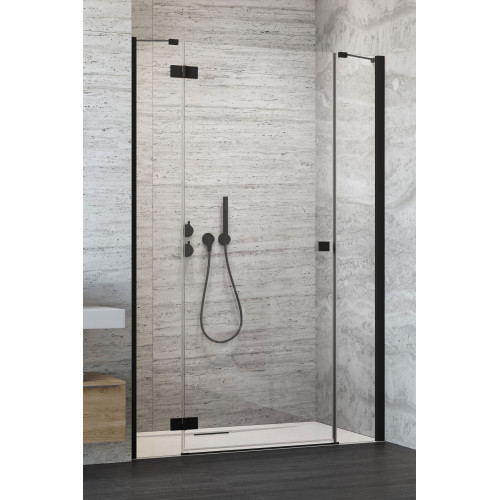 Душові двері RADAWAY Essenza Black DWJS 110, 385030-54-01 L/R + 384090-54-01