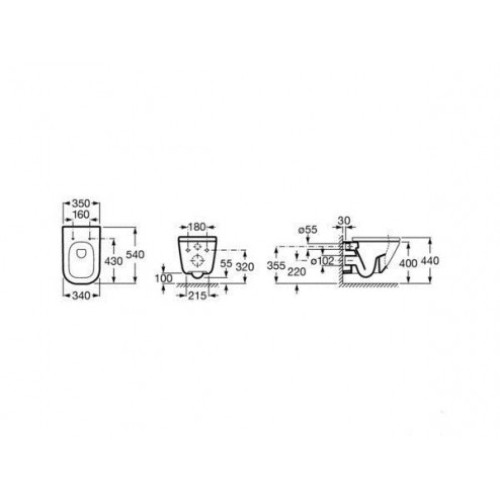 Комплект: Инсталляция Grohe RAPID SL + Унитаз подвесной ROCA GAP с сиденьем A34H47C000+38772001+37131000