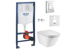 Комплект: Инсталляция Grohe RAPID SL + Унитаз подвесной ROCA GAP с сиденьем A34H47C000+38772001+37131000