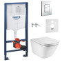 Комплект: Инсталляция Grohe RAPID SL + Унитаз подвесной ROCA GAP с сиденьем A34H47C000+38772001+37131000
