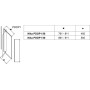 Душові двері Ravak PIVOT PDOP 1 - 80 Transparent, білий профіль, безпечне скло, 03G40100Z1