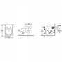 Комплект інсталяція Imprese i8120 + підвісний унітаз Villeroy & Boch Architectura Direct Flush 5684HR01+i8120