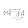 Вентиль автоматический Grohe EUROECO Cosmopolitan T, DN 15, хром, 36266000