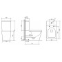 Унитаз-компакт Asignatura Angle Rimless 87802505
