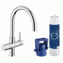Смеситель кухонный GROHE Blue Pure 33249001 с системой очистки воды и подключением к фильтру