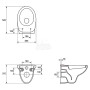 Унитаз подвесной Cersanit Delphi K11-0021-EX8