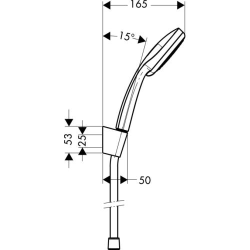 Душова лійка Hansgrohe Croma 100 Vario/Porter S 27594000