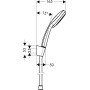 Душова лійка Hansgrohe Croma 100 Vario/Porter S 27594000