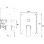 Змішувач прихованого монтажу Ravak Flat для R-box Vari RB 072.50, X070123