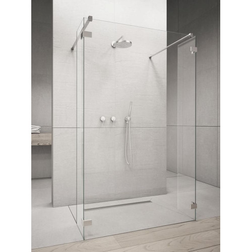 Перегородка для душа RADAWAY Walk-in Euphoria I (115,5), прозрачная, безопасное стекло, 383144-01-01 + 383160-01-01 + 383160-01-01