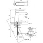 Змішувач для умивальника Ravak Flat FL 013.20 з відкриванням стоку, X070172