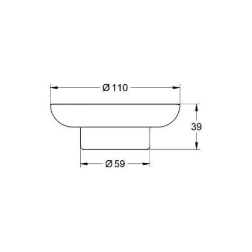 Стеклянная мыльница GROHE ESSENTIALS 40368001
