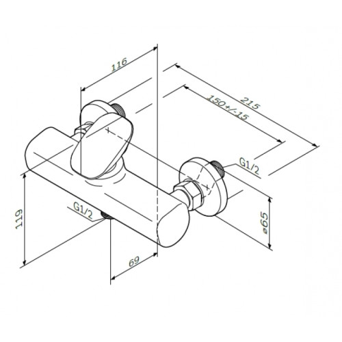 Смеситель для душa AM.PM Spirit V2.0 F70A20000