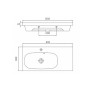 Раковина Newarc River Console 80 506080