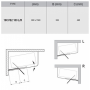 Штори для ванни Ravak 10CVS2-100 L white+Transparent 990 x 1500, 7QLA0103Z1