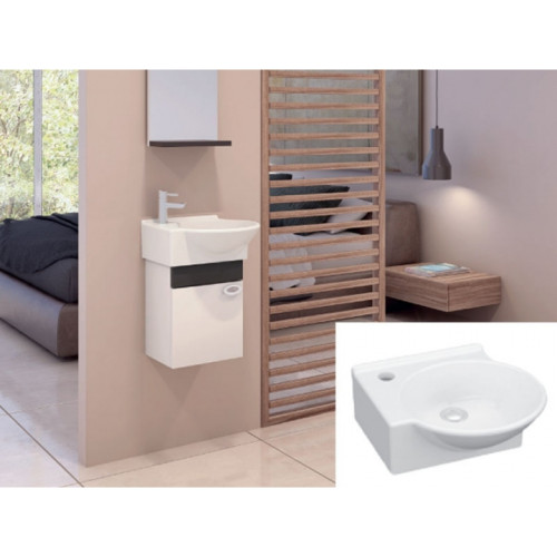 Умивальник Idevit Myra Mini 0201-0367 лівий 36 см