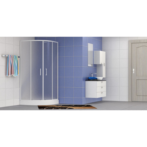 Душова кабіна Eger Tisza 90x90 (без піддону) скло Zuzmara Матове, 599-021/1