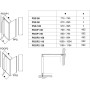 Стенка для душевой кабинки Ravak PIVOT PPS-100 Transparent, профиль полированный алюминий, 90GA0C00Z