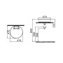 Умывальник Idevit Slim Round 6001-1485