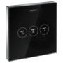 ShowerSelect Модуль с тремя запорными клапанами, стеклянный, черный/хром