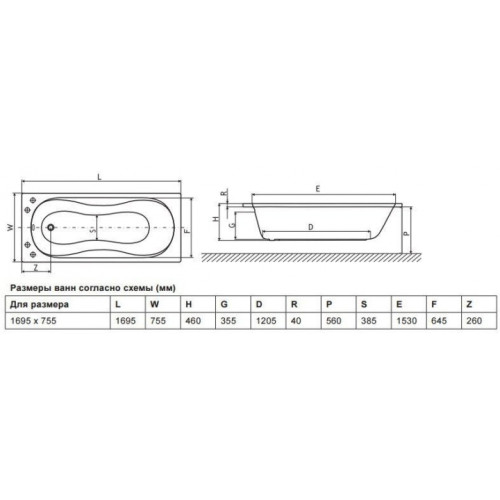 Ванна акрилова Excellent Clesis Lux 170 WAEX.CLL17WH