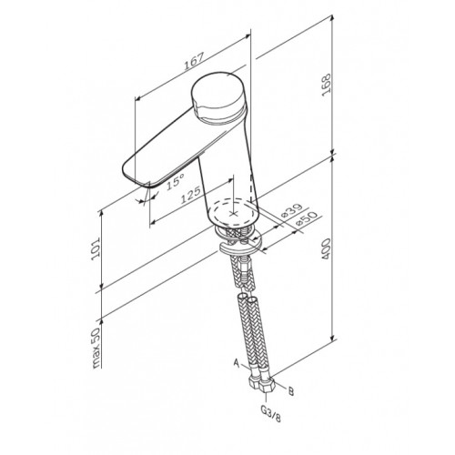 Змішувач для раковини AM.PM Inspire V2.0 F50A02500