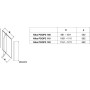 Душові двері Ravak PIVOT PDOP 2 - 110 Transparent, білий профіль, безпечне скло
