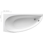Ванна Ravak AVOCADO 150 X 75 асимметричная Левая, CT01000000