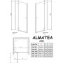 Душевая дверь RADAWAY Almatea DWJ 80 L/R, 30802-01-01N L / 30902-01-01N R