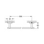 Рушникотримувач GROHE ESSENTIALS CUBE 40509001