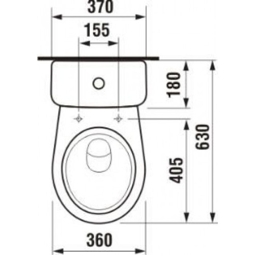 Унітаз-компакт Jika LYRA PLUS вертикальний випуск, 3/6 л, нижнє підведення, H8263860002421