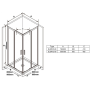 Душовий куточок Ravak BLIX Slim BLSRV2-80, полірів. алюміній + TRANSPARENT X1LM40C00Z1