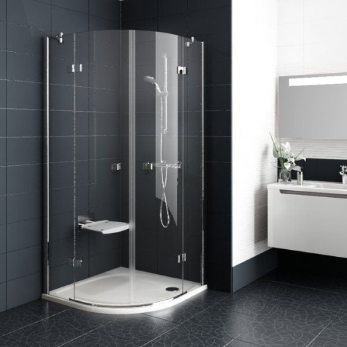 Душова штора Ravak SMARTLINE SMSKK 4 - 80 Transparent, безпечне скло, профіль хром