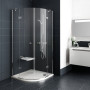 Душова штора Ravak SMARTLINE SMSKK 4 - 80 Transparent, безпечне скло, профіль хром