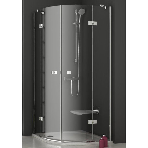 Душова штора Ravak SMARTLINE SMSKK 4 - 80 Transparent, безпечне скло, профіль хром