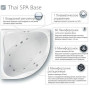 Гидромассажная Ванна Ravak ROSA II Thai SPA Base 160x105 асимметричная правая (панель+опора+креплени