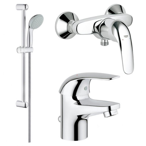 Набір змішувачів GROHE Euroeco 123232S (23262000 + 32740000 + 27598000)