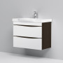 Тумба з умивальником AM.PM Like 80 M80-FHX0802V-WC0802-38 білий/венге