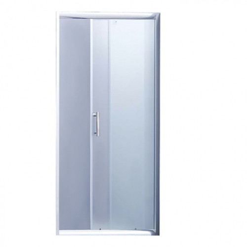 Душевая дверь в нишу Lidz Zycie SD100x185.CRM.FR стекло Frost LZSD100185CRMFR