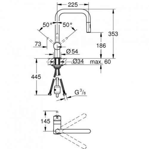 Смеситель для кухни Grohe EX Minta 32322DC2