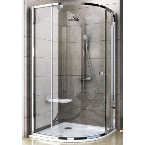Душевая штора Ravak PIVOT PSKK 3 - 100 Transparent, угловая, стекло, сатин профиль, 376AAU00Z1