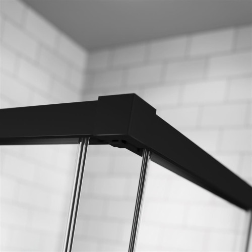 Душова кабіна без піддону RADAWAY Idea Black KDD (80/80), 387061-54-01 L/R + 387061-54-01 L/R