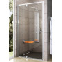 Душові двері Ravak PIVOT PDOP 2 - 100 Transparent, білий профіль, безпечне скло