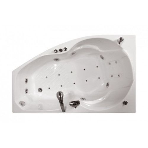 Гідромасажна ванна Triton Бриз права 1500х950х670 (гідро+спинний)