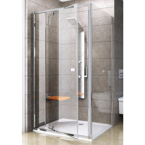 Стенка для душевой кабинки Ravak PIVOT PPS-100 Transparent, белый профиль, стекло 90GA0100Z1