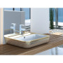 Умивальник Idevit Halley 3201-0455-1101 60 см із золотим декором