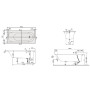 Ванна квариловая VILLEROY&BOCH OBERON 160x75 см+ ножки UBQ160OBE2V-01