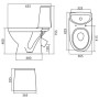 Унітаз-компакт Kolo RUNA з сидінням Duroplast (косий випуск) L89201000