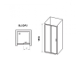Душові двері Ravak BLIX Slim BLSDP2-100, полірований алюміній + Transparent, X0PMA0C00Z1