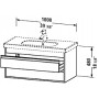 Тумба під умивальник Duravit Ketho 6648-49, 100x45.5x48